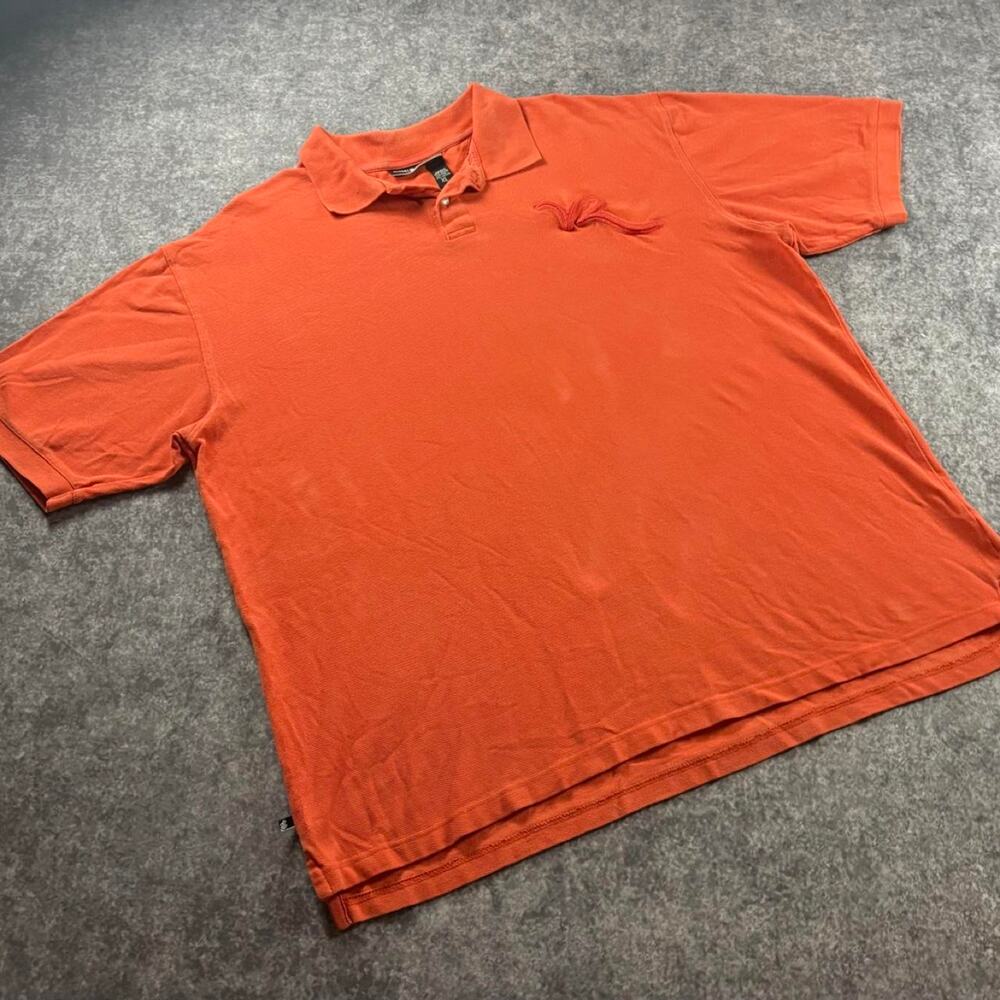 Vintage Rocawear Y2K Orange Polo Shirt Men’s XL 100% Cotton Streetwear